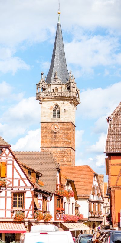 Obernai village in France