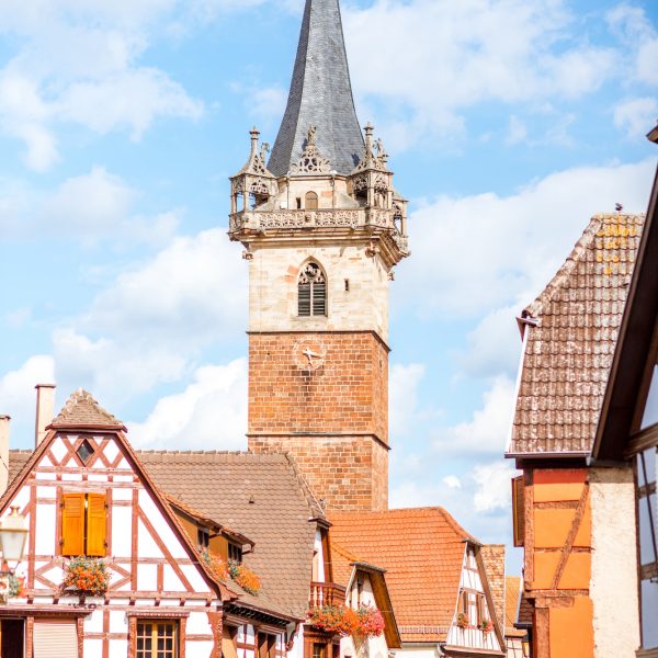 Obernai village in France